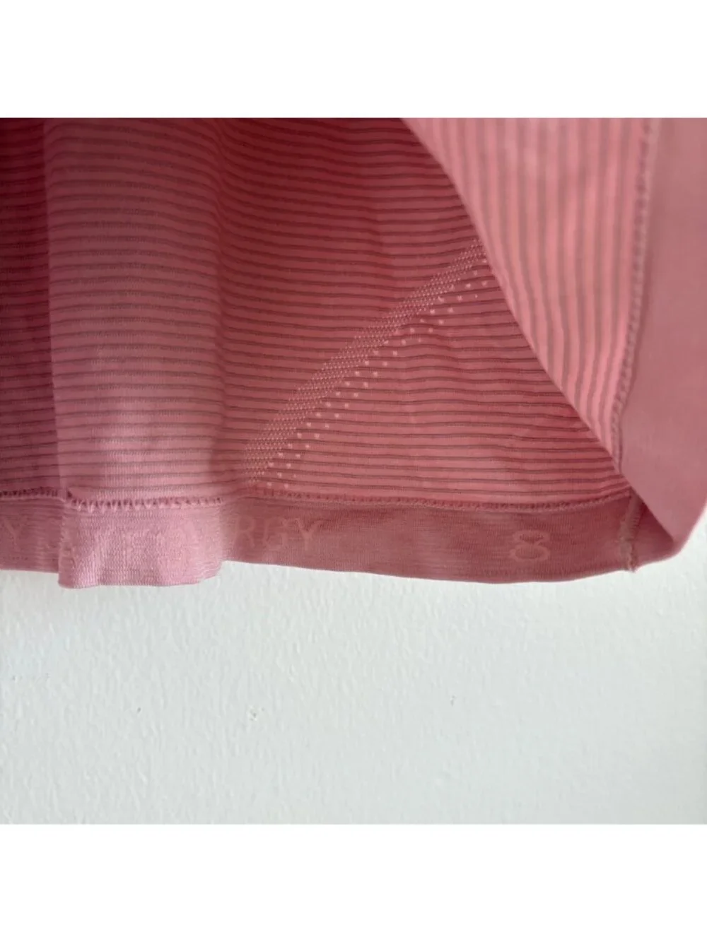 Lululemon Athletic Swiftly Tech Short Sleeve Cropped Shirt 2.0 Pink Women’s Sz 8